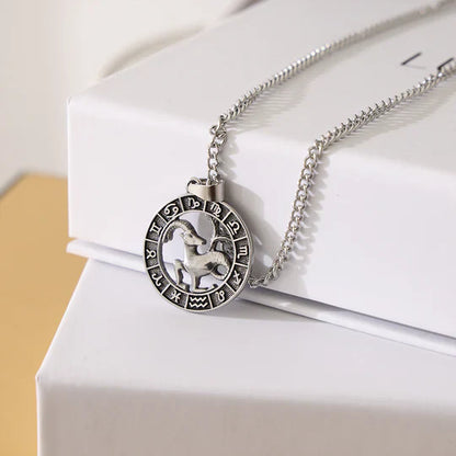 Endless-Bracelet with Engraving & Zodiac Sign Necklace