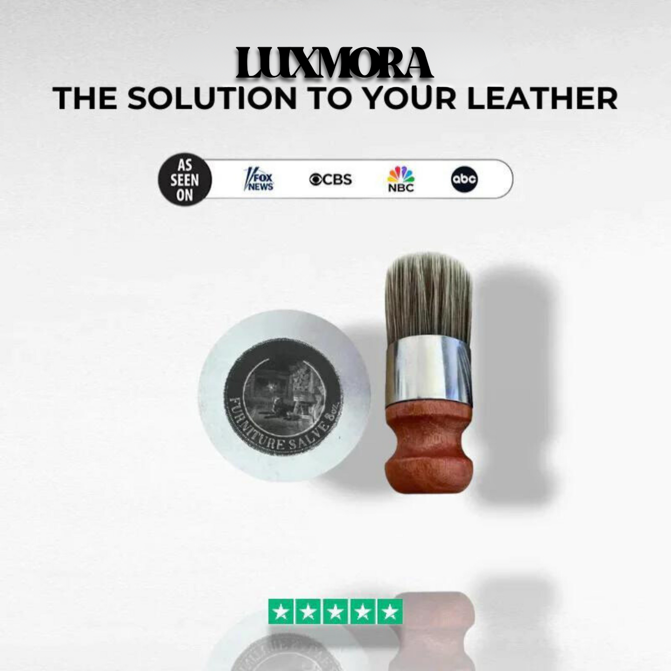 Leather Repair Cream with Free Brushes